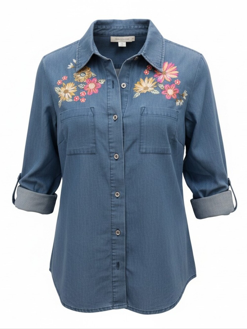 Blair Navy Blue Button-Up Shirt - Picture 3 of 4